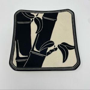 Black and White Plate by Lee in Hawaii